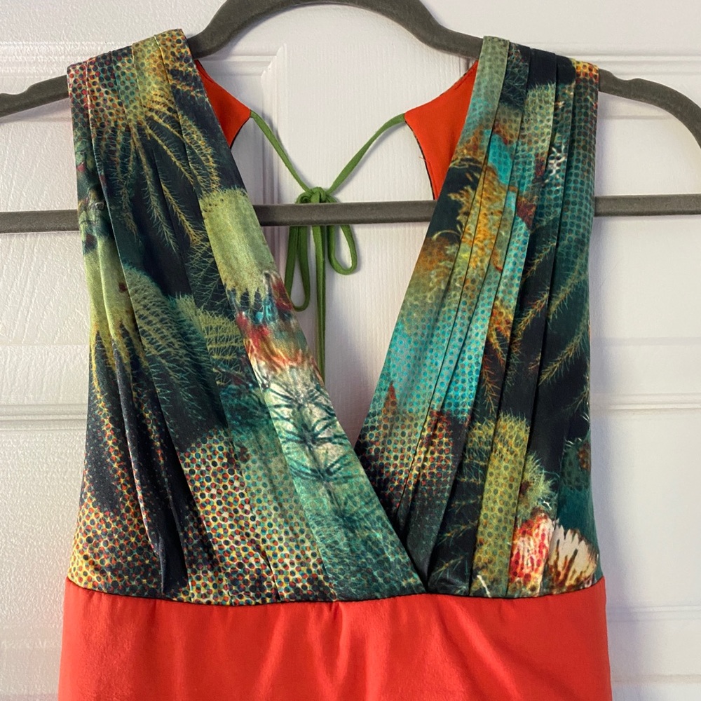 Fun Cactus Print Anthropologie Dress